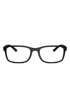 Prada Linea Rossa rectangle-frame очки, черный