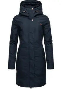 Зимнее пальто Ragwear "Jannisa", стильная женская зимняя парка с капюшоном, цвет морской волны