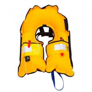 Baizhou красный автоматический надувной спасательный жилет портативный большой жилет плавучести для взрослых профессиональный утолщенный складной рыболовный жилет
