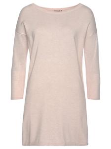 Laura Scott Длинный свитер бледно-розового цвета с пятнистым узором