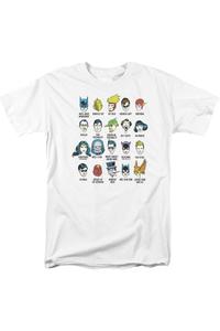 Футболка с коротким рукавом для взрослых из серии DC Comics Superhero Issues Gildan, белый