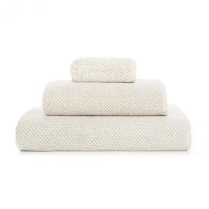 Graccioza Linen Waffle банное полотенце из хлопка и льна, крем