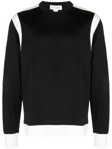 Alexander McQueen двухцветная толстовка со вставками, черный