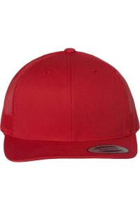 Кепка YP Classics из шести панелей в стиле ретро дальнобойщика, красный