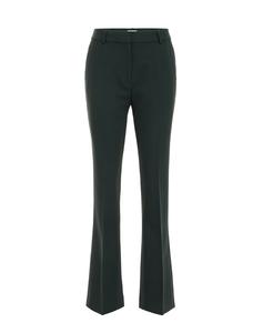 Тканевые брюки WE Fashion Boot cut Pants, темно-зеленый