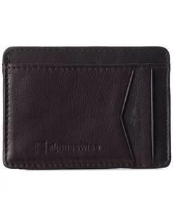 Мужской RFID-безопасный минималистичный кожаный кошелек с передним карманом и тонким чехлом для карт Alpine Swiss, коричневый