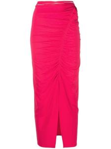 Юбка на одно плечо с разрезом Self-Portrait, розовый