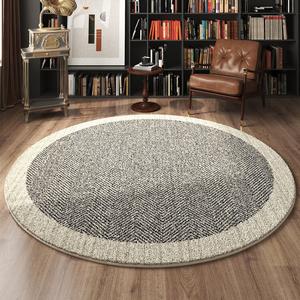 AOVOC Ковер круглый 120 см для гостиной/спальни в винтажном стиле, толстый, Victoria - Round - Thick Version - 05