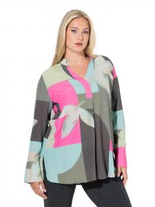 Ulla Popken Длинная туника светло-хаки цвета