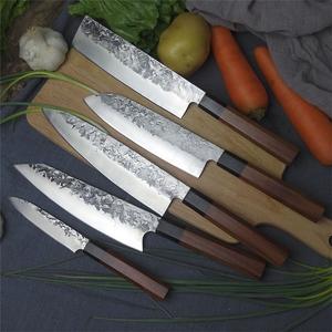 Набор кухонных ножей Suzuka- 5шт/коричневый KP14048 OEM, серебро