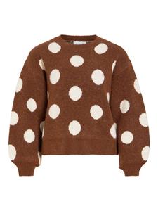 VILA Свитер 'VILUNA' в коричневом цвете