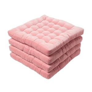 Подушка на стул Homescapes, 40x40x5 см, розовый