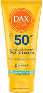 DAX SUN PROTECTIVE EMULSION FACE AND BODY SPF 50 TRAVEL 50 ML, DAX