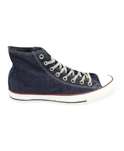 Кроссовки с высоким верхом из парусины и резиновой подошвой Converse, синий