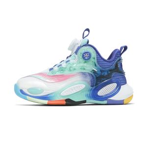 Баскетбольные кроссовки средней высоты с амортизацией ударов и износостойкостью для детей D&W, синий