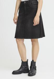 Юбка PULZ A-line skirt, Black Denim