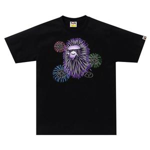 Футболка BAPE Ape Head Firework Tee #2, Black