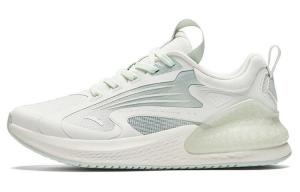 Коллекция беговых кроссовок для женщин с низким верхом цвета слоновой кости, белого/бело-серо-зеленого цвета Anta