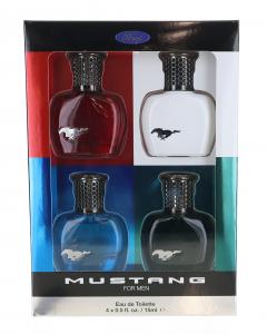 Подарочный набор Mustang от Mustang, 4 предмета, для мужчин, прозрачный