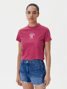 Футболка обычного кроя Varsity DW0DW20317 Tommy Jeans, розовый