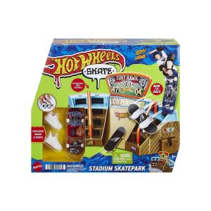 Коньки Hot Wheels, набор, стадион скейтпарка, Hpg34