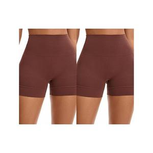 2 пачки женских шорт-трусов с высокой талией, бесшовные утягивающие трусы под платья Inspire Chic, Coffee