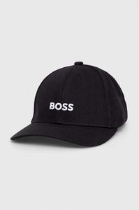 Хлопковая бейсболка Boss, черный