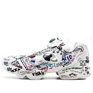 Кроссовки vetements x instapump fury 'graffiti - white' Reebok, белый