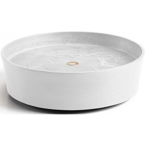 Подставка под горшки с колесиками 30 белая для использования внутри и снаружи: морозоустойчивая, ударопрочная и светостойкая Ecopots, белый