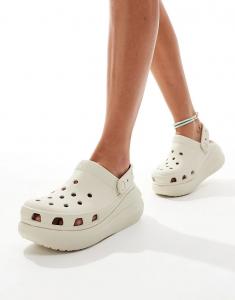 Кроссовки Crocs Classic Crush Clog бежевого цвета