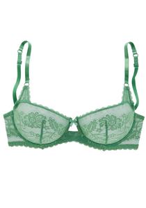 Бюстгальтер-балконет LASCANA, зеленый
