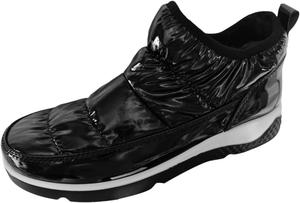 Женские зимние ботинки из кожи, модные, с противоскользящей подошвой, удобные, на шнуровке, ортопедические, зимние прогулочные ботинки Generic, #C02-Black