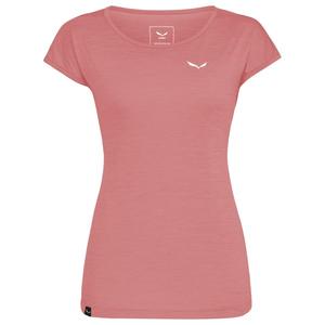 Женская футболка puez melange dry s/s - t-shirt Salewa, розовый