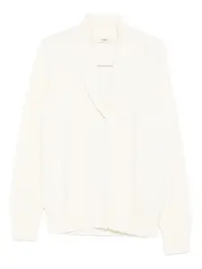 Кардиган с шалевым воротником в рубчик Barena, нейтральный