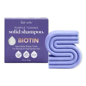 Твердый тонирующий шампунь фиолетового цвета Kitsch