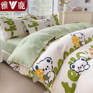 Yalu Пододеяльник 200х230 см из хлопка, утолщенный фланелевый, с рисунком Soft Cute Bear
