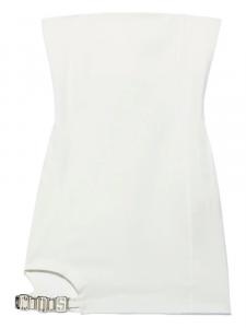 GCDS платье мини с логотипом, белый