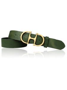 Ремень FRONHOFER Damengürtel goldene Schnalle, хаки