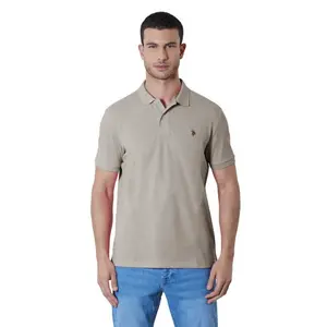 Поло с коротким рукавом U.s. Polo Assn. King, бежевый