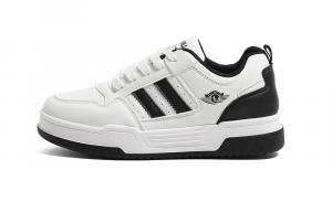 Кроссовки HUANQIU Skateboarding Shoes Women's Low-top, белый/черный