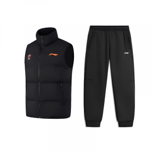 Повседневная спортивная одежда Li Ning, унисекс, set (черный vest+черный pants)