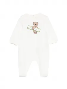 Пижама с принтом медвежонка Moschino Kids, белый
