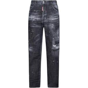 1964 Distressed Slim-Fit джинсы DSQUARED 2, черный