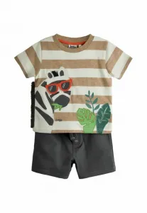 Спортивные штаны из двух частей, стандартного кроя, с аппликацией. Jojo Maman Bébé, Charcoal Grey Zebra