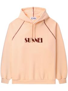 Толстовка с капюшоном с принтом Sunnei, розовый