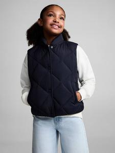 Детский утепленный жилет Mati с воротником-стойкой Mango, Navy