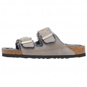 Тапочки-слайды женские, лаймово-серые Birkenstock, Lime Gray