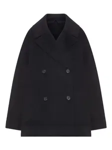 Двубортный жакет из шерсти Toteme, черный