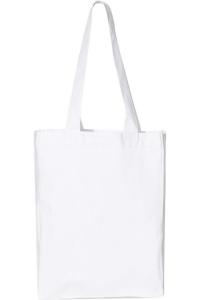 Сумка для покупок Q-Tees 12 л со складками, белый