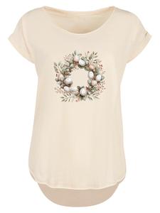 Рубашка F4NT4STIC Osterkranz Eierkranz Blumenring, песочный